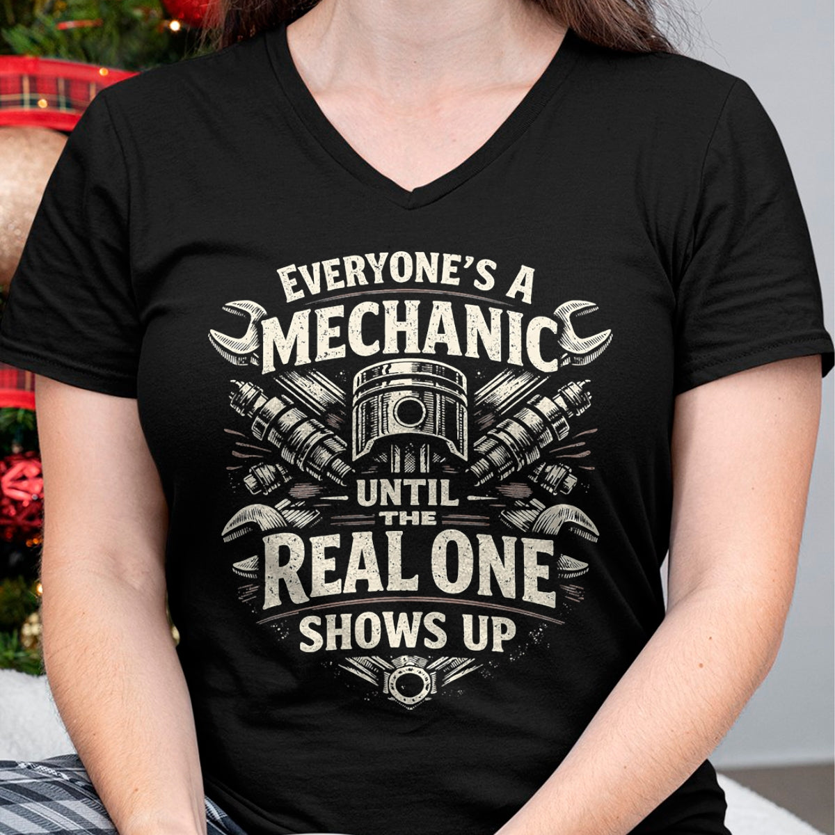 Best Mechanic Life Shirt, Funny Mechanic UnisexT-Shirt/Hoodie/Sweatshirt HLT00 - Everyones A Mechanic Until The Real One Shows Up Retro Man T-Shirt