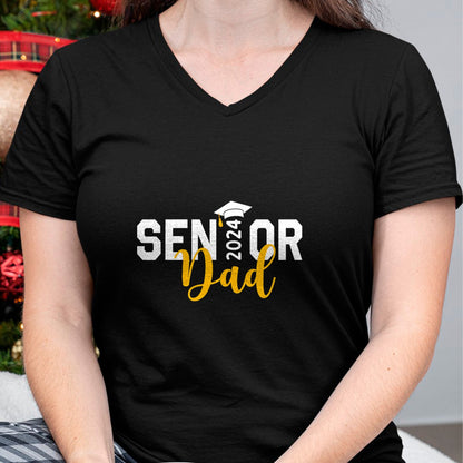 Gift for Dad Shirt, Funny Dad Unisex T-Shirt/Hoodie/Sweatshirt HLT00 – Proud Senior Dad 2024 Senior 2024 Dad Class Of 2024 Father T-Shirt