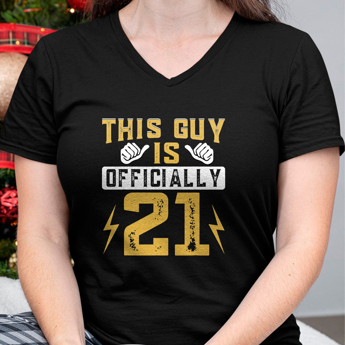 Best Wife Shirt, Wife and Husband Unisex T-Shirt/Hoodie/Sweatshirt HLT00 - This Guy Is Officially 21 Years Of Being Awesome Birthday T-Shirt