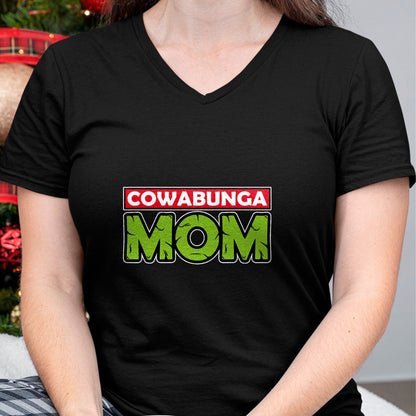 Gift for Mom Shirt, Funny Mom Unisex T-Shirt/Hoodie/Sweatshirt HLT00 - Mademark x Teenage Mutant Ninja Turtles - Cowabunga Mom Mother_s Day T-Shirt