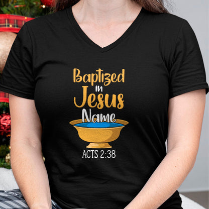 Christian Tee, Christian Faith Unisex T-Shirt/Hoodie/Sweatshirt HLT00 - CHRISTIAN BAPTISM Baptized in Christ Acts 238 T-Shirt
