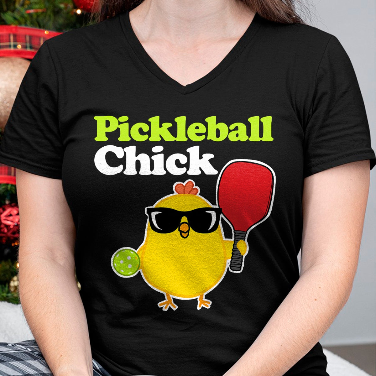 Funny Pickleball Shirt, Pickleball Lover Unisex T-Shirt/Hoodie/Sweatshirt HLT00 - Pickleball Chick T-Shirt