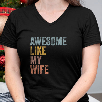 Best Wife Shirt, Wife and Husband Unisex T-Shirt/Hoodie/Sweatshirt HLT00 - Mens Husband Awesome Like my wife Funny Vintage Text T-Shirt