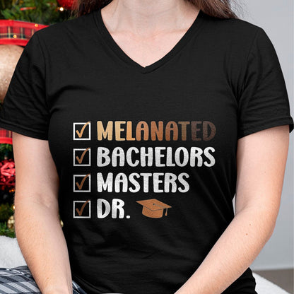 Best Doctor Shirt, Funny Doctor UnisexT-Shirt/Hoodie/Sweatshirt HLT00 - MELANATED Bachelors Masters DR. Doctor Graduation T-Shirt, Men, Black, 3X-Large