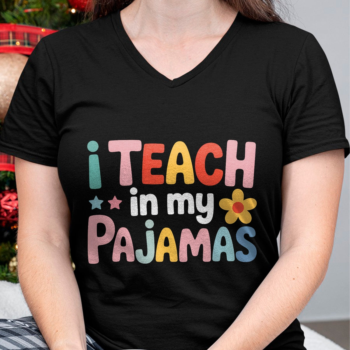 Best Teacher Shirt, Funny Teacher UnisexT-Shirt/Hoodie/Sweatshirt HLT00 - I Teach in My Pajamas Teacher Pajamas T-Shirt