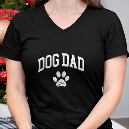 Gift for Dad Shirt, Funny Dad Unisex T-Shirt/Hoodie/Sweatshirt HLT00 – Dog Dad - Distressed Design Style - Funny Dog Paw - Classic T-Shirt