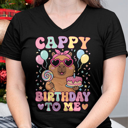 Cute Capybara Shirt, Funny Capybara Unisex T-Shirt/Hoodie/Sweatshirt HLT00 - Funny Capybara Birthday to Me Cute Girls Birthday Capybara T-Shirt