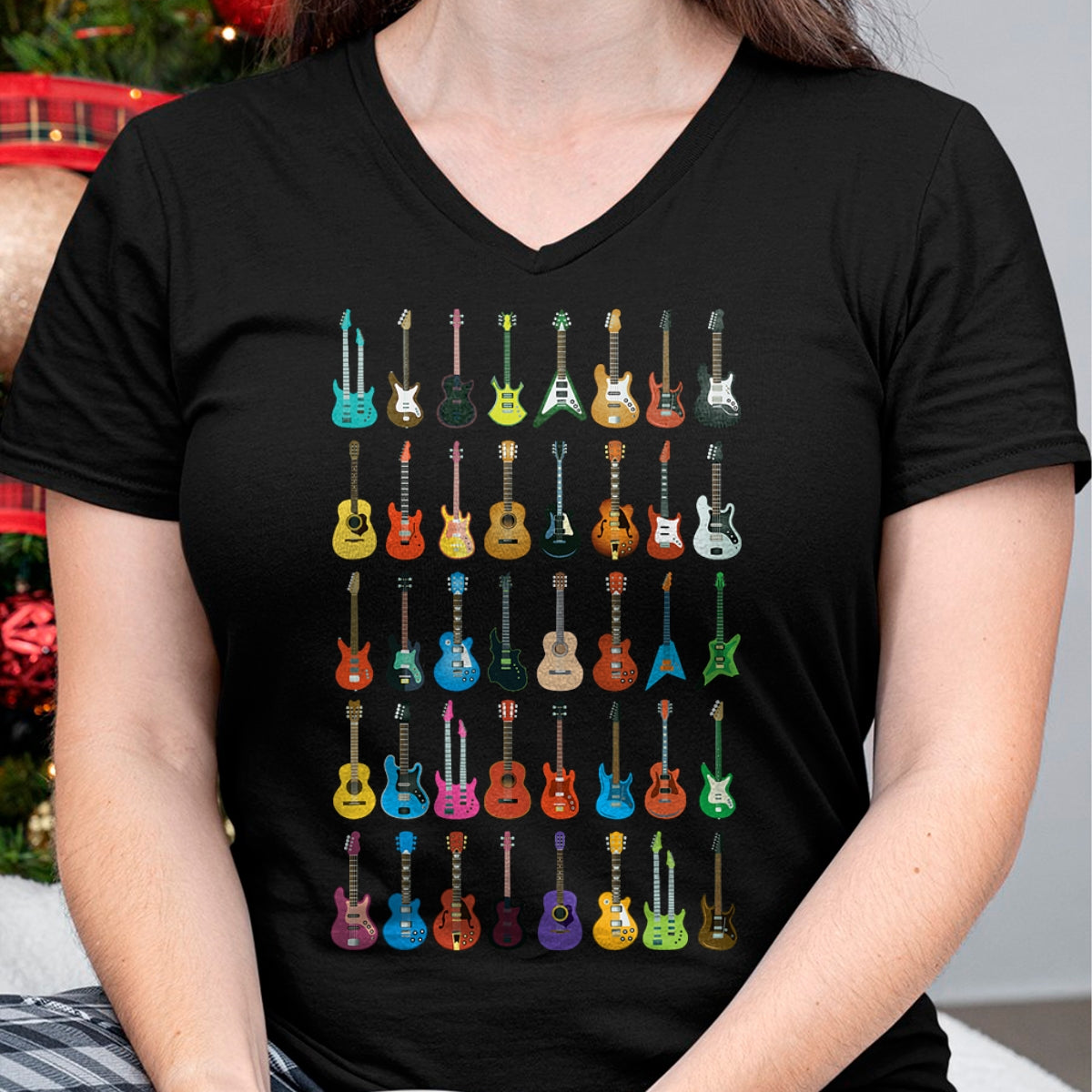 Guitar Lover Shirt, Funny Guitar UnisexT-Shirt/Hoodie/Sweatshirt HLT00 - Love Guitar Different Guitars Music Lover Funny Gift T-Shirt Small