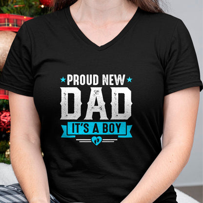 Gift for Dad Shirt, Funny Dad Unisex T-Shirt/Hoodie/Sweatshirt HLT00 – Proud New Dad Its A Boy Cute Father_s Day Baby Announcement T-Shirt