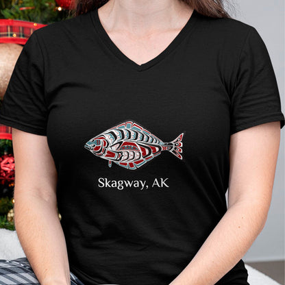 Native American T-Shirts, Vintage Native American Unisex T-Shirt/Hoodie/Sweatshirt HLT00 - Native American Skagway Alaska Halibut Northwest Indian Gift
