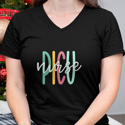 Funny Nurse Shirt, Nurse Unisex T-Shirt/Hoodie/Sweatshirt HLT00 - Cute PICU Nurse T-Shirt