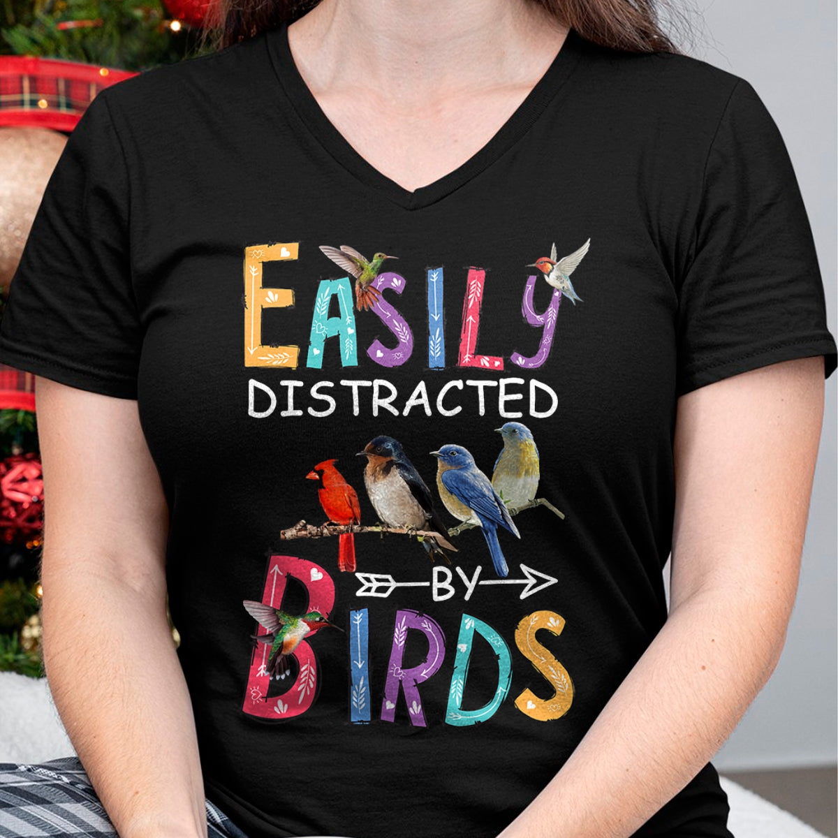 Best Thanksgiving Family Shirt , Funny Thanksgiving UnisexT-Shirt/Hoodie/Sweatshirt HLT00 - Easily Distracted by Birds Funny Bird T-Shirt Small