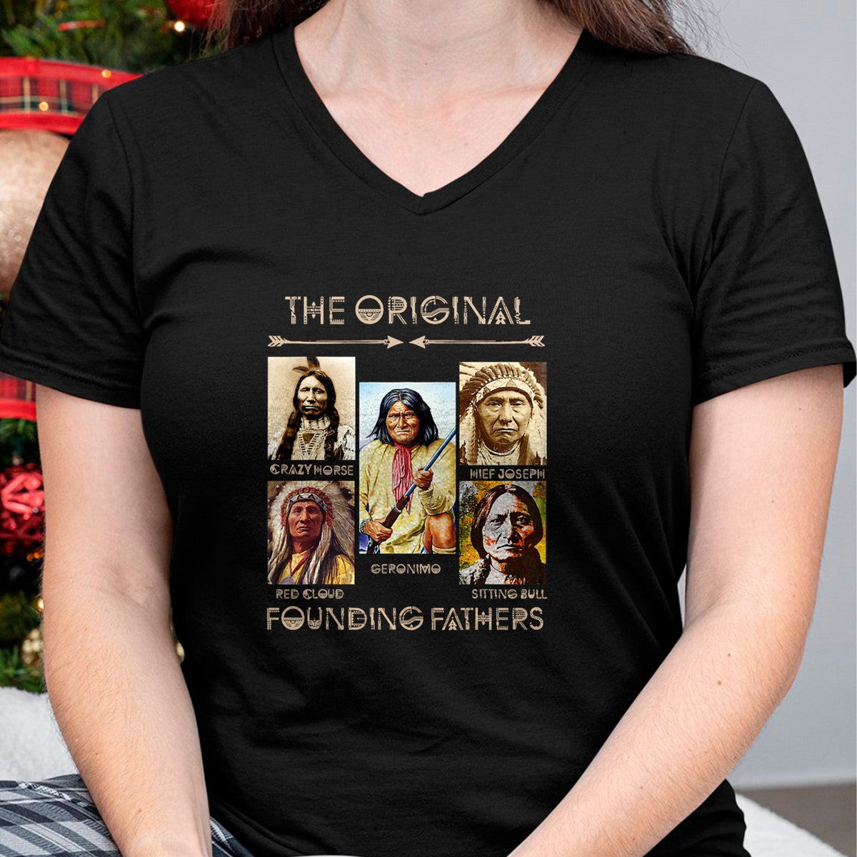 Native American T-Shirts, Vintage Native American Unisex T-Shirt/Hoodie/Sweatshirt HLT00 - The Original Founding Fathers Native American (1)