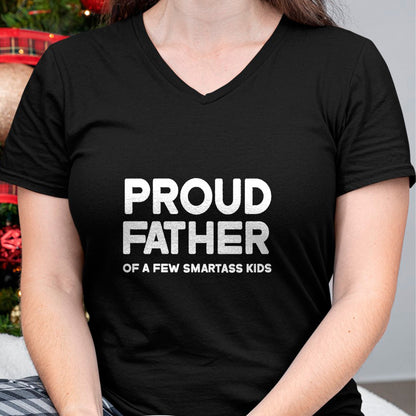 Gift for Dad Shirt, Funny Dad Unisex T-Shirt/Hoodie/Sweatshirt HLT00 – Proud Father of a Few Smartass Kids Father_s Day Dad Jokes T-Shirt