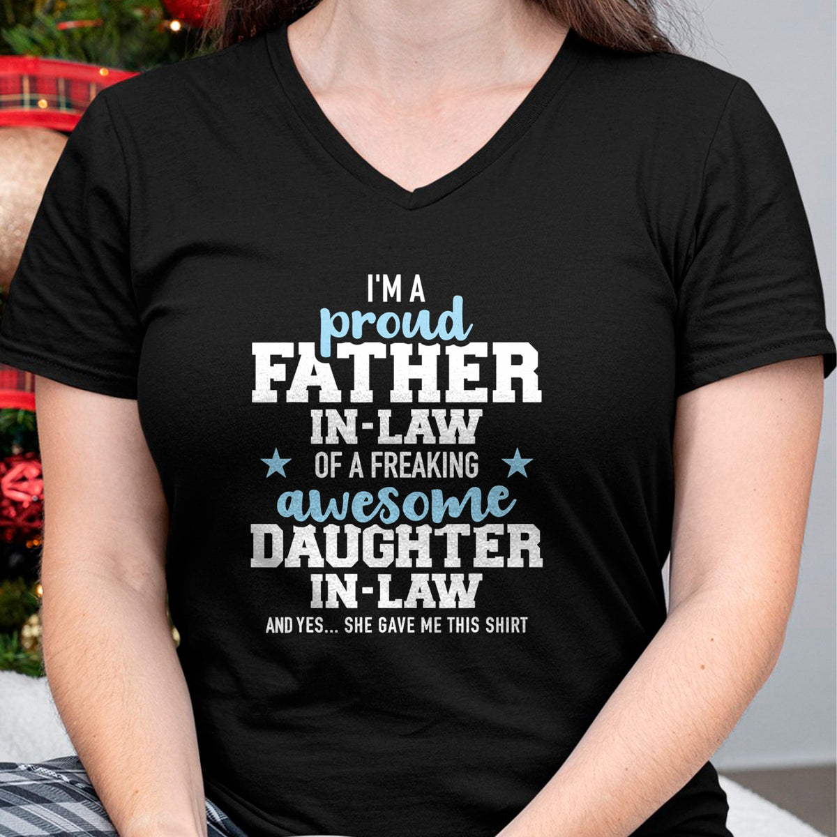 Gift for Dad Shirt, Funny Dad Unisex T-Shirt/Hoodie/Sweatshirt HLT00 – Proud father-in-law of a great daughter-in-law T-Shirt