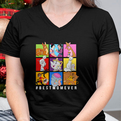 Gift for Mom Shirt, Funny Mom Unisex T-Shirt/Hoodie/Sweatshirt HLT00 - Disney Characters BestMomEver Mother_s Day T-Shirt