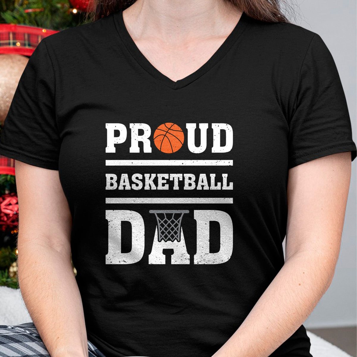Gift for Dad Shirt, Funny Dad Unisex T-Shirt/Hoodie/Sweatshirt HLT00 – Basketball Lover Proud Basketball Dad Father_s Day Long Sleeve T-Shirt