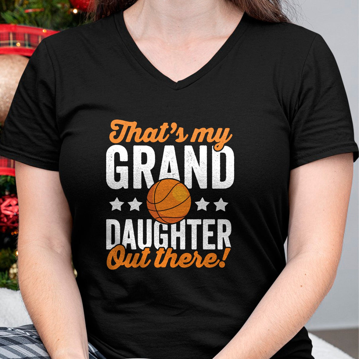 Best Grandpa Shirt, Proud Grandpa Unisex T-Shirt/Hoodie/Sweatshirt HLT00 -Basketball Player Grandma Grandpa Basketball Granddaughter Long Sleeve T-Shirt