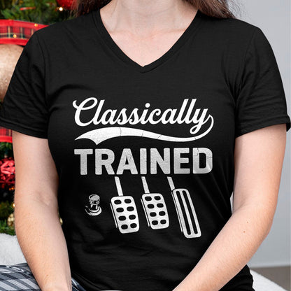 Best Mechanic Life Shirt, Funny Mechanic UnisexT-Shirt/Hoodie/Sweatshirt HLT00 - Classically Trained with Dimmer Manual Car Pedals Driving T-Shirt