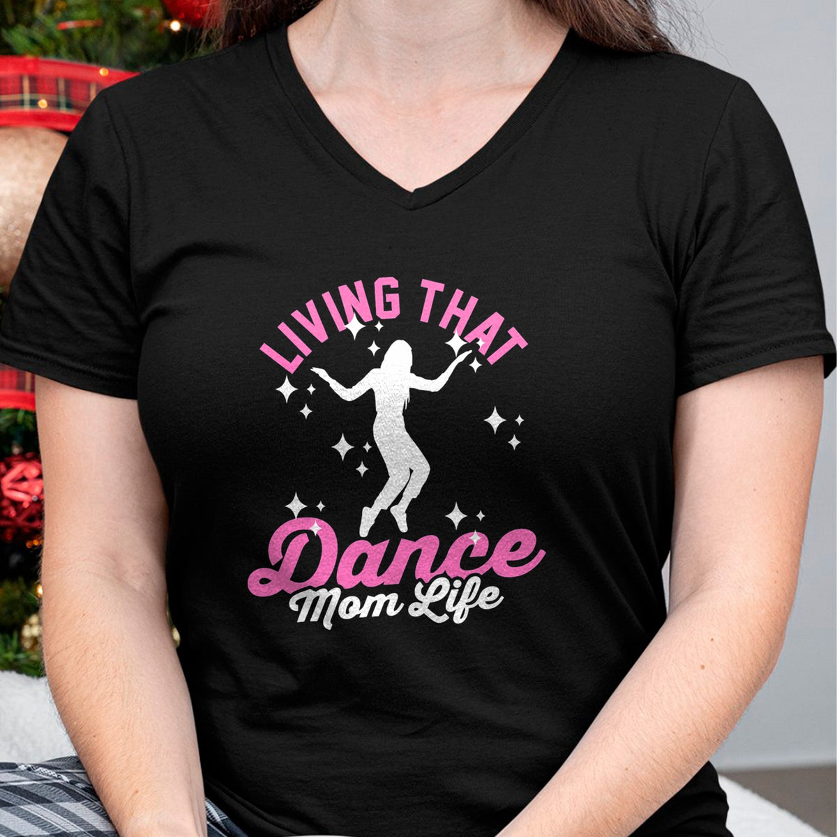 Gift for Mom Shirt, Funny Mom Unisex T-Shirt/Hoodie/Sweatshirt HLT00 - Funny Dance Mom Living That Dance Mom Life Mother_s Day T-Shirt