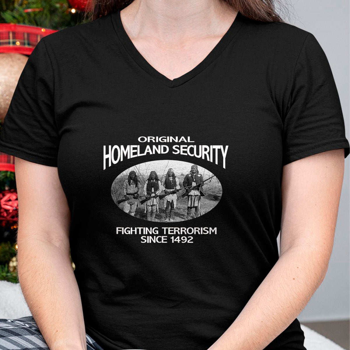 Native American T-Shirts, Vintage Native American Unisex T-Shirt/Hoodie/Sweatshirt HLT00 - Homeland Security Native American shirt. fighting terrorism