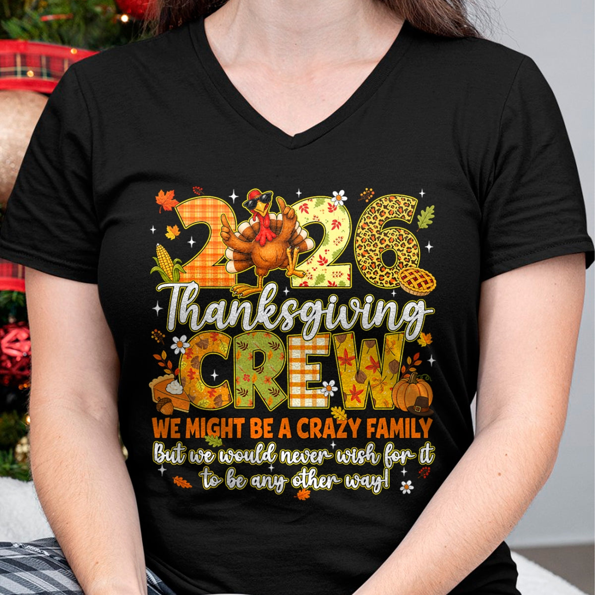 Best Thanksgiving Family Shirt , Funny Thanksgiving UnisexT-Shirt/Hoodie/Sweatshirt HLT00 - Family Thanksgiving 2026 Thanksgiving Crew Turkey Matching T-Shirt (2)