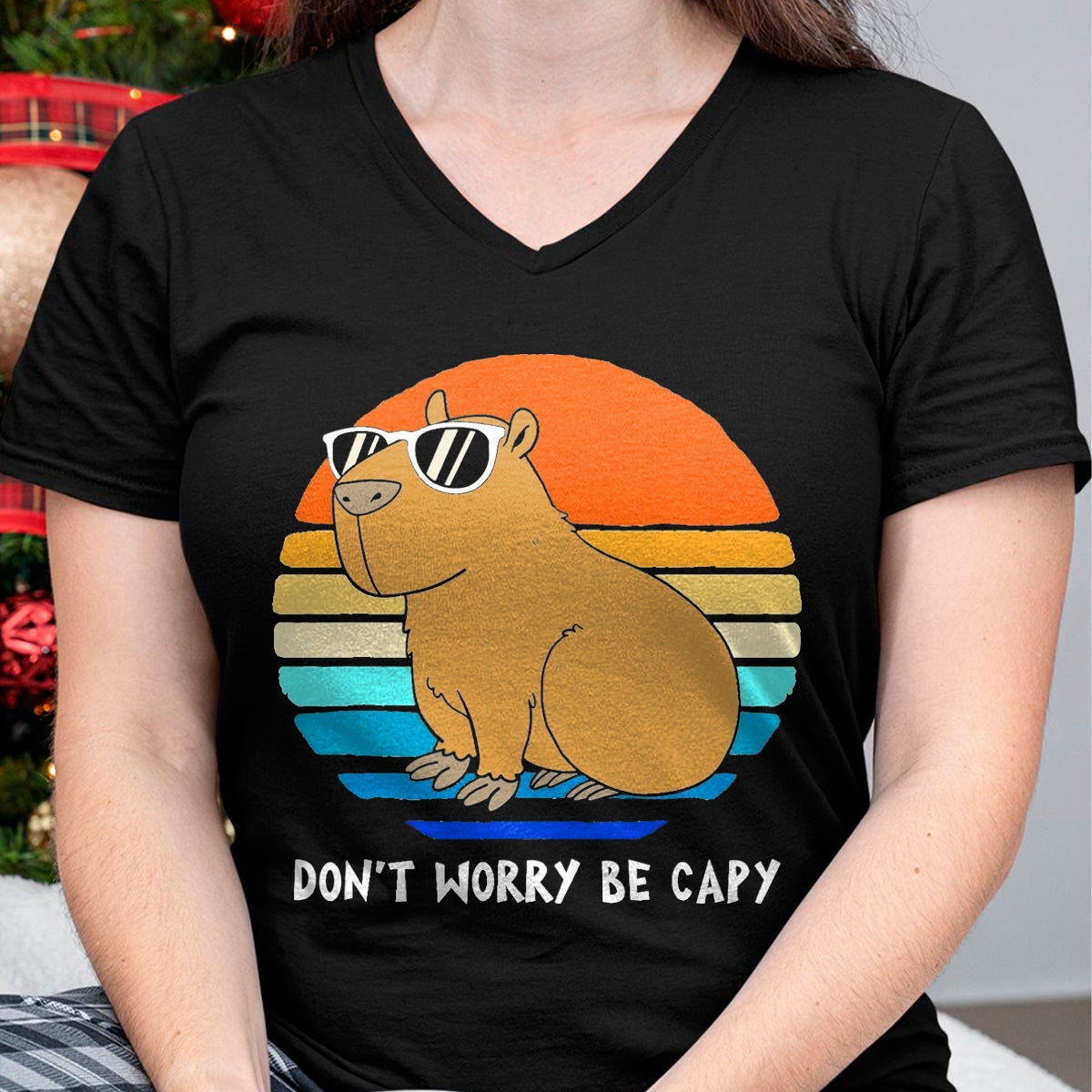 Cute Capybara Shirt, Funny Capybara Unisex T-Shirt/Hoodie/Sweatshirt HLT00 - Sorry Im Late I was Avoiding Non-Preferred Tasks Capybara Performance T-Shirt