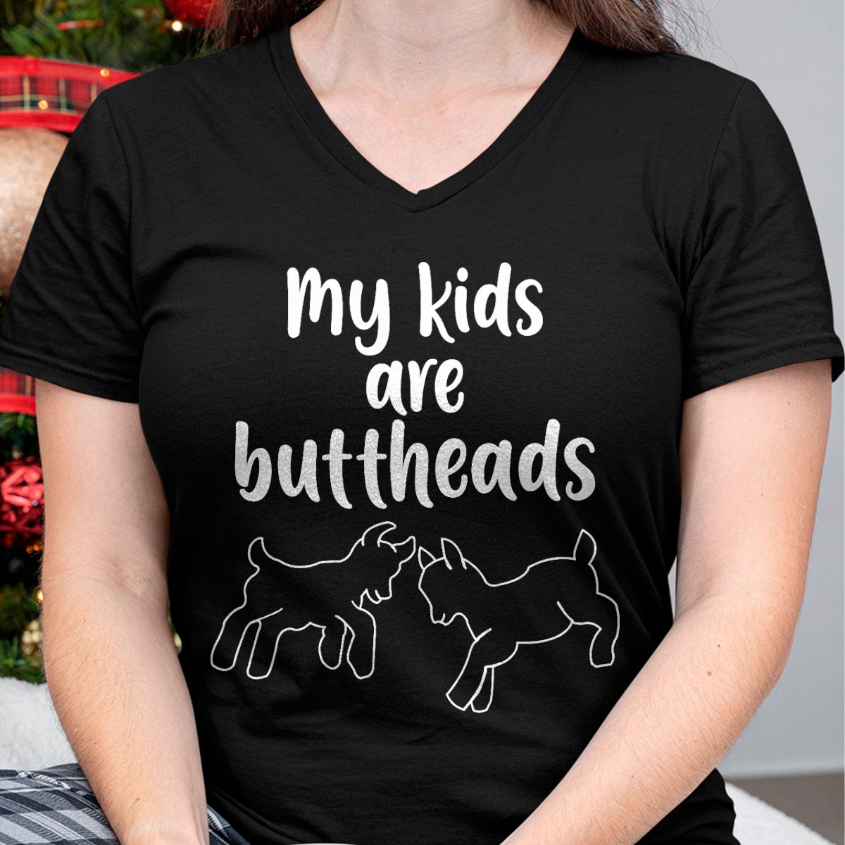 Best Farmer Life Shirt, Funny Farmer UnisexT-Shirt/Hoodie/Sweatshirt HLT00 - My Kids are Buttheads Goat Mom Farmer T-Shirt