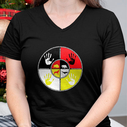 Native American T-Shirts, Vintage Native American Unisex T-Shirt/Hoodie/Sweatshirt HLT00 - Native Americans - Medicine Wheel - MMIW