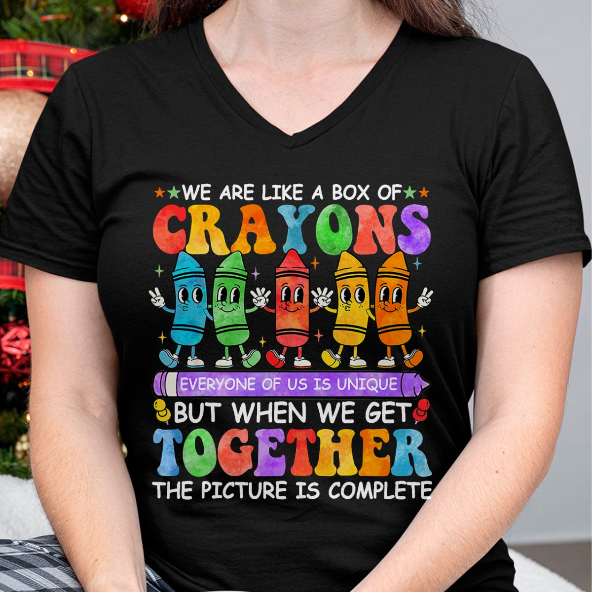 Best Teacher Shirt, Funny Teacher UnisexT-Shirt/Hoodie/Sweatshirt HLT00 - Funny Teacher We are Like A Box of Crayons Back to School T-Shirt