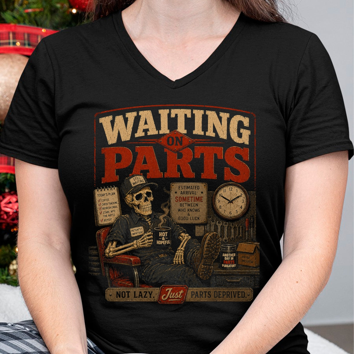 Best Mechanic Life Shirt, Funny Mechanic UnisexT-Shirt/Hoodie/Sweatshirt HLT00 - Waiting on Parts for Car Mechanic Men Auto Technician Dad T-Shirt