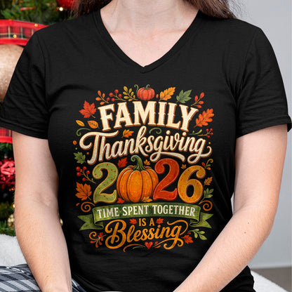 Best Thanksgiving Family Shirt , Funny Thanksgiving UnisexT-Shirt/Hoodie/Sweatshirt HLT00 - Family Thanksgiving Squad 2026 Matching Family Thanksgiving T-Shirt