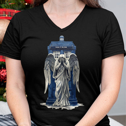 Best Doctor Shirt, Funny Doctor UnisexT-Shirt/Hoodie/Sweatshirt HLT00 - Weeping Angel with Blue Police Box 1 - Fan Fun T-Shirt