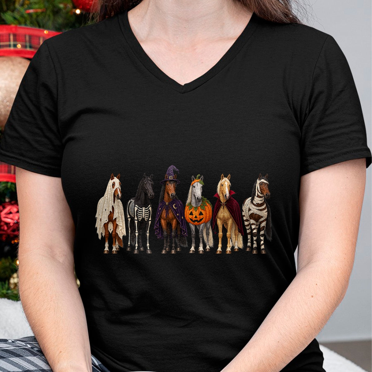 Best Horse Lover Shirt , Funny Horse UnisexT-Shirt/Hoodie/Sweatshirt HLT00 - Horse Lover Halloween Costumes Ghost Pumpkin Skeleton T-Shirt