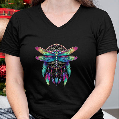 Native American T-Shirts, Vintage Native American Unisex T-Shirt/Hoodie/Sweatshirt HLT00 - Dragonfly Dream Catcher - Native American Dreamcatcher