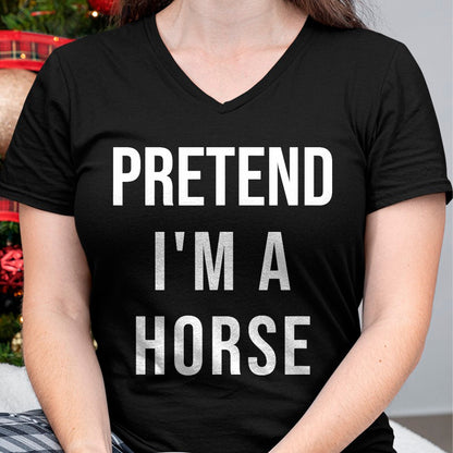 Best Horse Lover Shirt , Funny Horse UnisexT-Shirt/Hoodie/Sweatshirt HLT00 - Lazy Halloween Pretend I_m A Horse Costume Funny Party T-Shirt