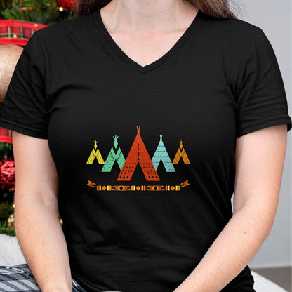 Native American T-Shirts, Vintage Native American Unisex T-Shirt/Hoodie/Sweatshirt HLT00 - Vintage Native American Teepee T-Shirt, Indian