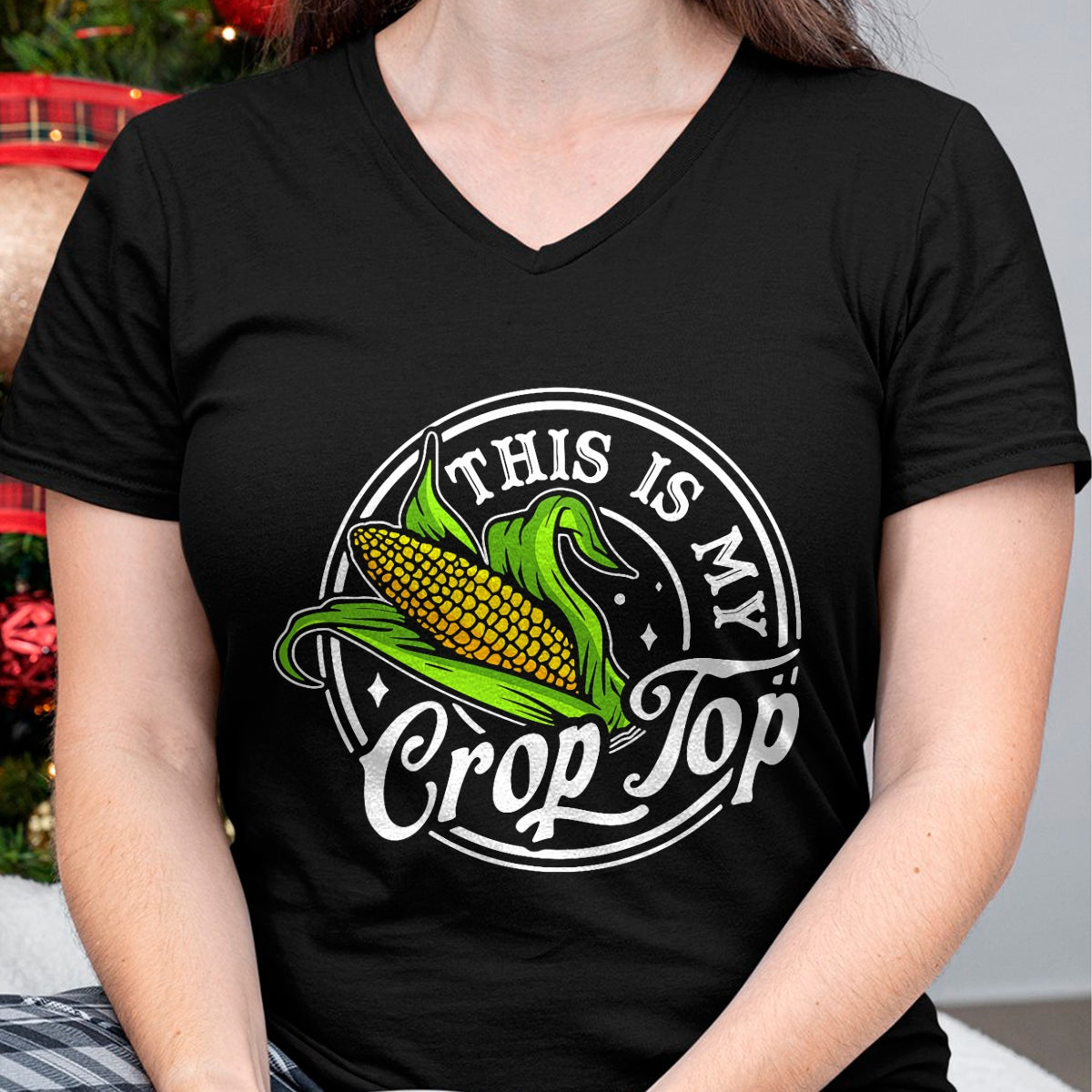 Best Farmer Life Shirt, Funny Farmer UnisexT-Shirt/Hoodie/Sweatshirt HLT00 - Womens This is My Crop Top Funny Farmer Farming Corn T-Shirt