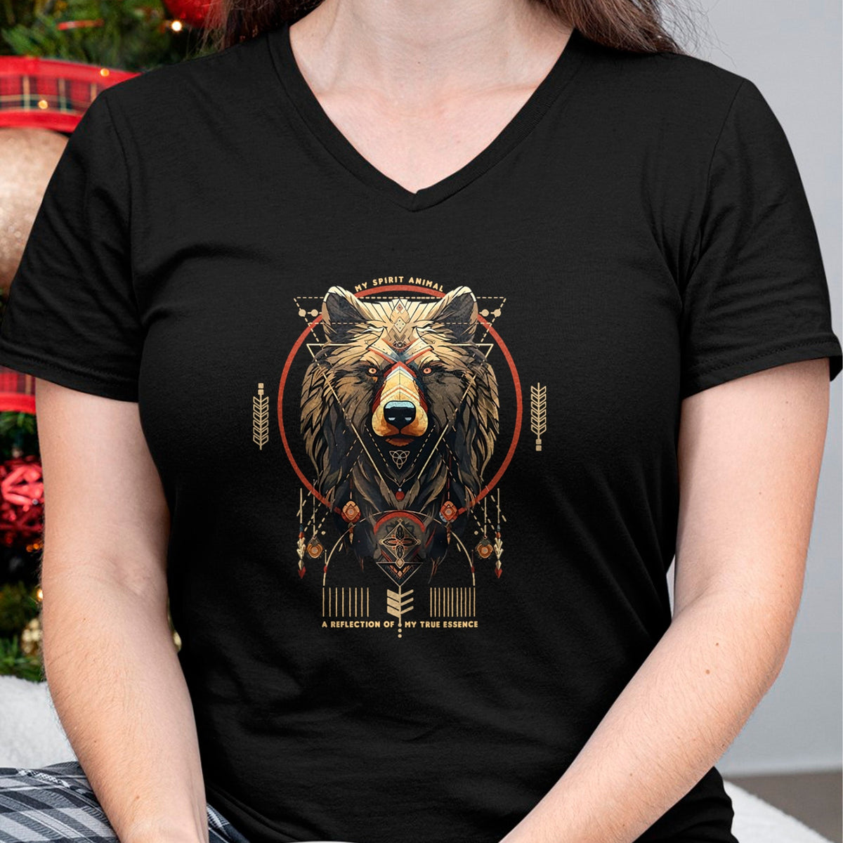 Native American T-Shirts, Vintage Native American Unisex T-Shirt/Hoodie/Sweatshirt HLT00 - Bear Native American Mountain Forest Wildlife Bears Lover