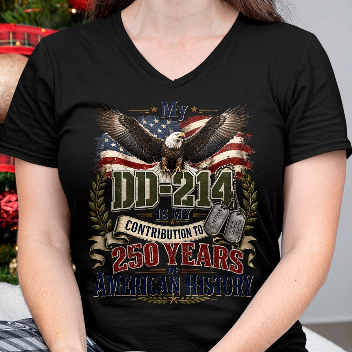 Proud Veteran Shirt, Funny Veteran UnisexT-Shirt/Hoodie/Sweatshirt HLT00 - My DD-214 is My Contribution Veteran 250 Years America T-Shirt