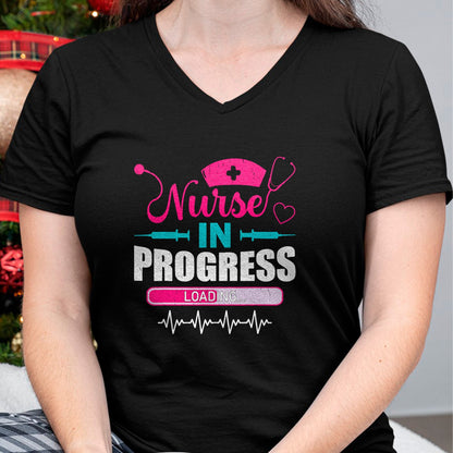 Funny Nurse Shirt, Nurse Unisex T-Shirt/Hoodie/Sweatshirt HLT00 - Nurse In Progress Nurse Funny Nursing School T-Shirt