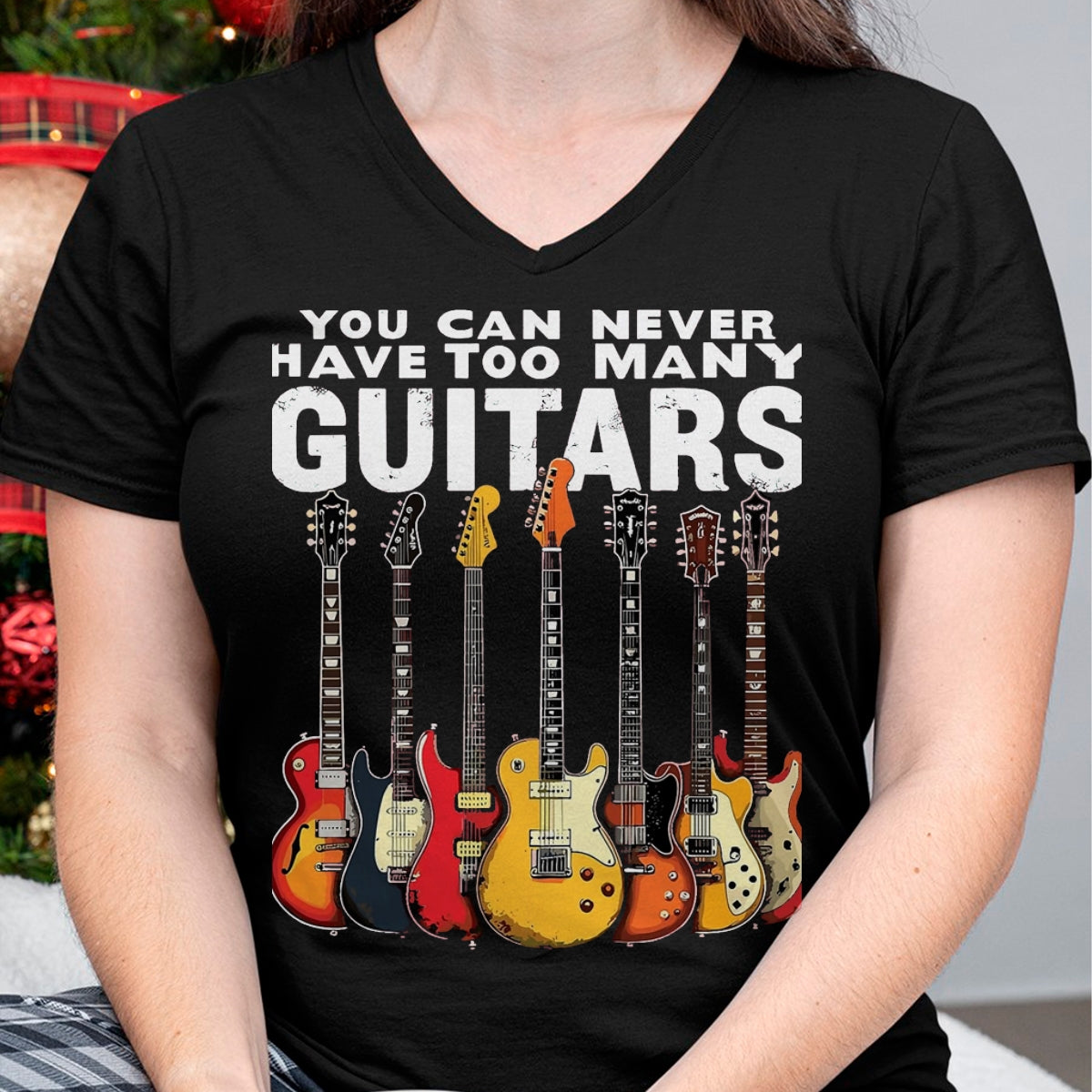 Guitar Lover Shirt, Funny Guitar UnisexT-Shirt/Hoodie/Sweatshirt HLT00 - You Can Never Have Too Many Guitars Music Guitar T-Shirt, Men, Black, 3X-Large