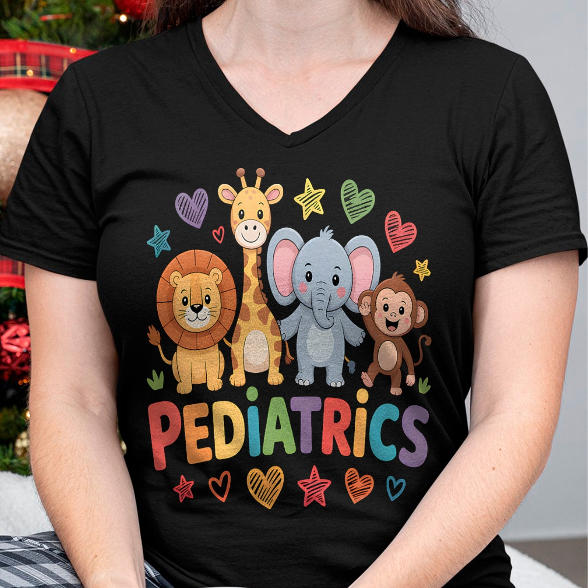 Best Doctor Shirt, Funny Doctor UnisexT-Shirt/Hoodie/Sweatshirt HLT00 - Pediatrics Jungle Animals Pediatric Nurse Doctor T-Shirt
