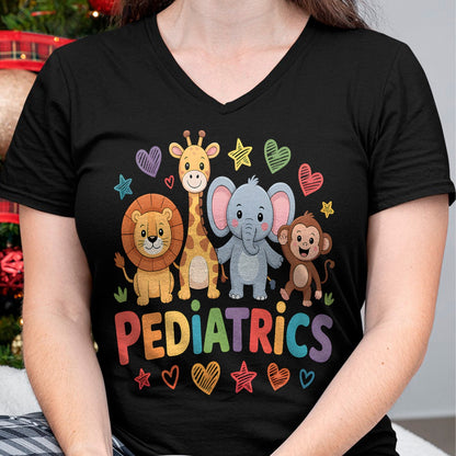 Best Doctor Shirt, Funny Doctor UnisexT-Shirt/Hoodie/Sweatshirt HLT00 - Pediatrics Jungle Animals Pediatric Nurse Doctor T-Shirt