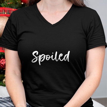 Best Wife Shirt, Wife and Husband Unisex T-Shirt/Hoodie/Sweatshirt HLT00 - Broke And Spoiled Matching Couples T-Shirt