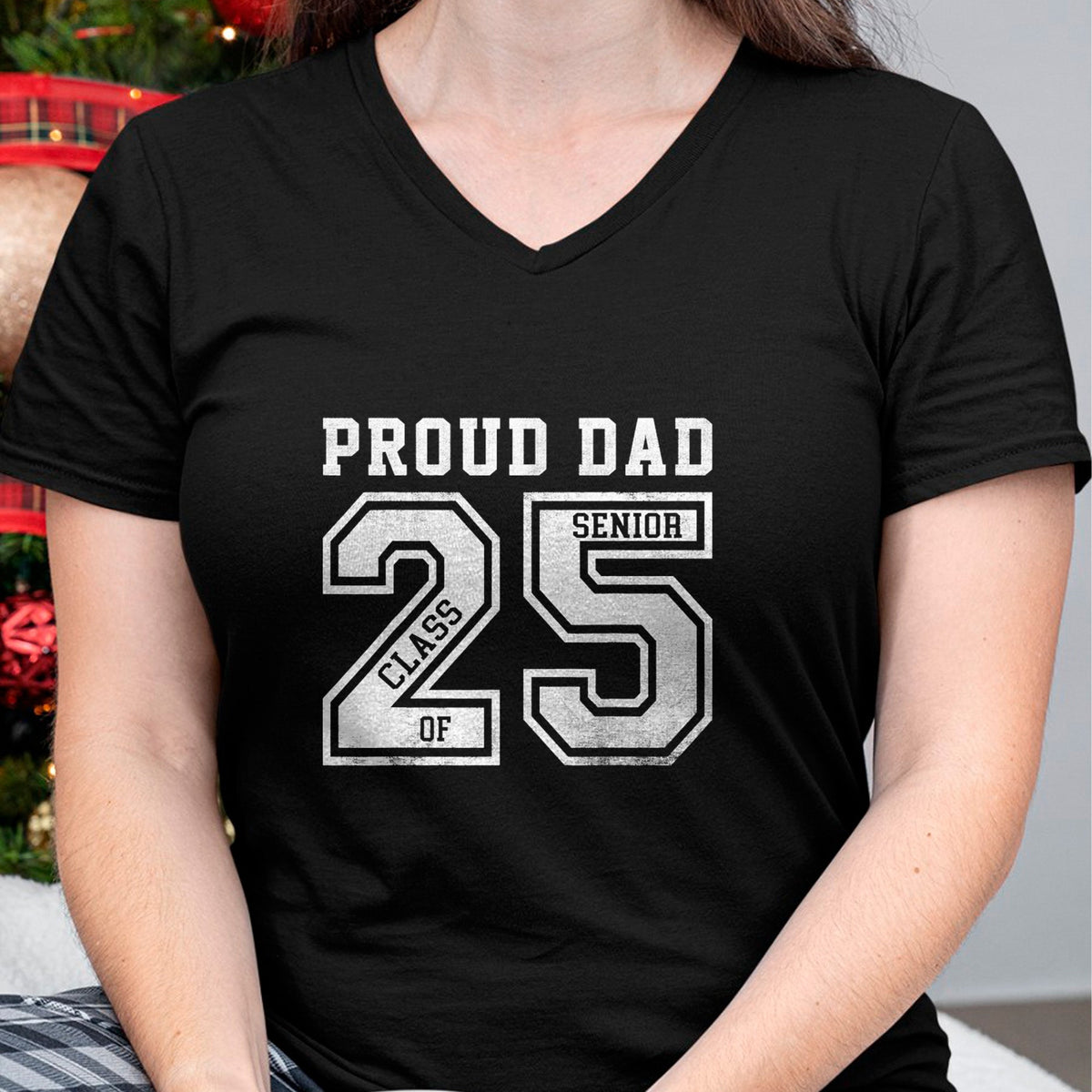 Gift for Dad Shirt, Funny Dad Unisex T-Shirt/Hoodie/Sweatshirt HLT00 – Proud Senior Dad 2025 Senior 2025 Dad Class Of 2025 Father T-Shirt