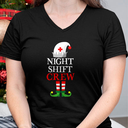 Funny Nurse Shirt, Nurse Unisex T-Shirt/Hoodie/Sweatshirt HLT00 - Elf Nursing Shirt Women, Christmas Nurse Night Shift Crew T-Shirt