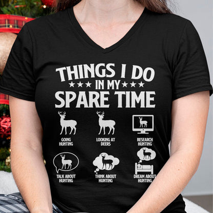 Funny Hunting Shirt, Gift For Hunting Lover Unisex T-Shirt/Hoodie/Sweatshirt HLT00 - Things I Do In My Spare Time - Deer Hunter Hunting Lover T-Shirt
