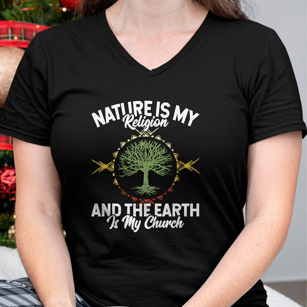 Native American T-Shirts, Vintage Native American Unisex T-Shirt/Hoodie/Sweatshirt HLT00 - Nature Is My Religion Earth Is My Church Native American Day