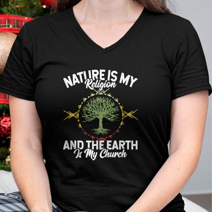 Native American T-Shirts, Vintage Native American Unisex T-Shirt/Hoodie/Sweatshirt HLT00 - Nature Is My Religion Earth Is My Church Native American Day